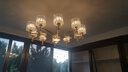 韵钰轻奢客厅欧式水晶吊灯现代简约大气餐厅卧室新款北欧全屋灯具套餐 15头（三色LED光源）吸吊两用 实拍图