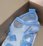 绫庭鹰夏季0-1-3岁宝宝网鞋2男童软底透气学步鞋女宝宝防滑单鞋婴儿凉鞋 2238蓝色 脚长加1cm选择尺码 17 120mm 实拍图