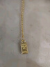 中国黄金（CHINA GOLD）小金条黄金吊坠女款足金暴富小金砖项链情人节生日礼物送女友老婆 【今/次日达】小金砖吊坠【配S925链】约0.3g 实拍图