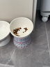 华元宠具（hoopet）猫碗陶瓷食盆猫粮碗水碗猫咪斜口高脚护颈宠物喝水狗狗碗猫用饭碗 陶瓷切口碗-绿色 实拍图
