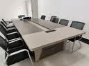 安美诚家具（ANMEICHENG FURNITURE）会议桌大型板式长条桌会议室桌 3.5*1.4米会议桌【12人位不含椅】 实拍图