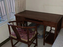 安邸 红木家具非洲花梨（学名：刺猬紫檀）书桌 台式电脑桌实木办公桌椅组合书房家具 电脑桌 电脑桌+1圈椅 实拍图