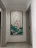 墨派（Mopai）新中式玄关装饰画竖版山水画入户走廊过道背景墙壁画免打孔挂画 旭日东升 80x160cm(晶瓷+铝合金框) 实拍图