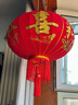欧妮姿灯笼大门挂的2026大红灯笼灯吊灯一对阳台新年节日春节过年装饰 80#富贵荣华（1对装-不带灯） 实拍图