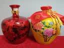 信德恒 石榴瓶景德镇陶瓷酒瓶酒坛酒缸酒罐青花白酒密封罐酒壶酒具球瓶 5斤红水晶釉-平盖 实拍图