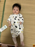 婧麒婴儿连体衣夏装新生男女宝宝夏季衣服纯棉薄款空调服爬服夏天 奶牛 73cm 实拍图