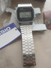 卡西欧（CASIO）手表 经典方块小金表时尚ins复古男表女表情侣表夜光电子表 A159W-N1D 33mm表盘男款 实拍图