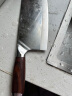 邓家刀 锻打9铬不锈钢菜刀 红木刀柄  高硬度钢材  家用切片刀 JCD-921A 实拍图