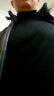 巴鲁特【可机洗】100%纯羊毛衫男士秋冬款修身打底针织衫保暖毛衣 黑色-加厚款 190/108A 实拍图