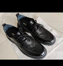 百丽打孔透气休闲皮鞋男夏季真皮缓震按摩商务鞋A1111BM3 黑色系带A1111 44 (270mm) 实拍图
