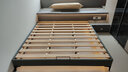 浪歌床 无床头床双人床排骨架床无靠背床实木床酒店床现代简约家具 床+20CM乳胶椰棕独立弹簧床垫 1800mm*2000mm 实拍图