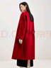 尚都比拉【100%羊毛】新年红中长款毛呢大衣女冬季加厚双面呢外套 实拍图