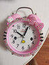 蕉迟 凯蒂猫闹钟创意学生儿童闹钟卡通床头钟可爱小闹钟女生 KT粉色满钻 实拍图