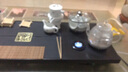 向豐 整套乌金石茶盘紫砂茶具套装 带全自动电器功夫茶台茶海 四合一茶杯茶壶电磁炉茶托盘套装 轻舟侧畔（底部上水玻璃套装） 80*40*3cm 实拍图