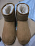 热风（Hotwind）加绒保暖雪地靴百搭女靴冬季简约百搭棉靴加绒短靴 02棕色 (预售11.17发货) 37 实拍图