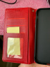 多兰德iPhone6手机壳苹果8plus保护套Xs Max翻盖皮套全包防摔钱包插卡影音支架 红色 iphone  XR 实拍图