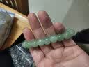 艺铂缘真玉手串湖水绿玉圆珠玉手链男女转运珠玉石佛珠念珠老型珠手链 12mm青白色18颗老型珠 实拍图