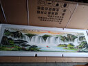 迅典国画山水画鸿运当头挂画客厅装饰画办公室字画风水画沙发背景墙画 B款【旭日东升】 实木带框203*63CM(有机玻璃） 实拍图