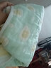 迷人居六层纱布毛巾被纯棉夏季薄款婴儿儿童8层午睡小毯子盖毯 六层纱布全棉-煎蛋绿 90*100 cm全棉纱布 实拍图