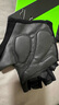 洛克兄弟（ROCKBROS） 骑行手套自行车半指手套春夏男女防滑透气山地车骑行装备 黑色(海绵掌垫 防滑皮革 男女可用) M码 实拍图