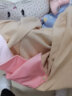 南极人儿童罩衣防水围裙秋冬季男女孩宝宝吃饭罩衣防脏灯芯绒婴儿反穿衣 杏色小兔子 110（建议4-6岁） 实拍图