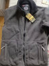 森州狼爪抓绒衣外套男摇粒绒保暖宽松加绒加厚出口转内销休闲夹克 灰色 S【120-145斤】 实拍图