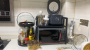 锦绣百年厨房置物架可伸缩微波炉架烤箱电饭煲调料盒台面收纳架子双层黑色 实拍图