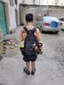 Landcase中学生书包女韩版高中学生背包初中生百搭ins风男双肩包 1218黑色 实拍图
