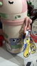 babycare儿童小企鹅保温杯婴幼儿宝宝吸管杯学饮杯外出水壶幼儿园儿童水杯 450mL-莱莎粉 实拍图