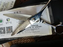 鋼夫钢夫日本理发剪刀美发平剪打薄剪弯刀发廊发型师专用理发工具 6英寸柳叶剪双刃X600-KF 实拍图