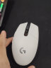 罗技（G）G304 LIGHTSPEED 无线鼠标 游戏电竞鼠标轻质便携 绝地求生英雄联盟吃鸡宏编程 【G304+鼠标垫】白色 实拍图