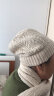 上海故事围巾女冬针织羊毛三件套纯色保暖套头毛线帽子围巾手套圣诞节礼物 双旦礼-白色 晒单实拍图