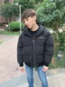 仕季羽绒服男女情侣潮牌外套新款冬季羽绒服加厚保暖防寒服青少年男装 黑色（此款偏大，建议拍小一码） XL 实拍图