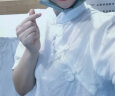 茵曼甜美女春季新款新中式国潮盘扣灯笼袖国风梭织提花衬衫 米白色 S 实拍图