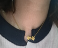 六福珠宝 足金栀子花黄金项链套链计价GMGTBN0009A 约4.58克 实拍图