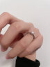梵吉雅莫桑钻戒指女一克拉活口求结婚礼情侣对戒闭口生日礼物送女友 皇冠款60分-可调节-当/隔日达 实拍图