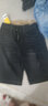 衣然呈品夏季薄款弹力大码牛仔短裤男破洞修身直筒青年五分中裤男休闲马裤 黑色 32【建议130-140斤】 实拍图