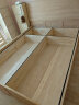 京东京造实木床 天然橡胶木超大储物加高靠背 主卧双人床1.5×2米BW10 实拍图