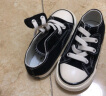 匡威（Converse）童鞋低帮儿童帆布鞋经典款1970S男婴童鞋新款女宝宝魔术贴布鞋 黑色 22 【建议脚长13cm】 实拍图