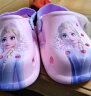 迪士尼（Disney）儿童洞洞鞋女童夏防滑凉鞋居家休闲宝宝拖鞋 F1135橘粉 210mm  实拍图