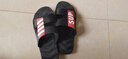 卡帝乐鳄鱼拖鞋男士休闲拖鞋浴室家居一字拖百搭凉拖鞋子 男 1492 黑红 42 实拍图