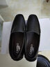 老人头男鞋春夏季男士休闲皮鞋软面商务休闲鞋软底懒人豆豆鞋镂空皮凉鞋 9970黑色 39 实拍图