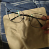 蔡司（ZEISS）近视眼镜框男超轻纯钛大框眼镜架可配防蓝光散光变色眼睛 钛材中框 黑色  配colorein镜片防蓝光 无度数 实拍图