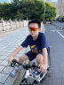 法洛华（FARROVA）2023新款5-14周岁儿童运动太阳镜骑行跑步轮滑滑冰护眼防晒眼镜 消光黑 黑红REVO 晒单实拍图
