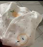aqpa【195g新疆棉】新生婴儿连体哈衣春秋纯棉衣服宝宝和尚服0-6 白底雨后天晴+浅蓝底彩虹 52cm 实拍图