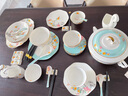 碗碟套装家用现代轻奢乔迁礼物盘子碗盘组合高档景德镇骨瓷餐具 【70件套装】消毒柜/洗碗机可用 实拍图