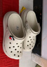 CROCS卡骆驰檀健次同款经典泡芙洞洞鞋轻便舒适男女同款花园鞋|207521 骨白色-2Y2(含智必星) 40 (250mm) 实拍图