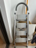 稳纳梯子 家用折叠梯人字梯室内登高合梯搬家楼梯爬梯四步铝梯6214S 实拍图