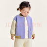 迷你巴拉巴拉男童女童外套宝宝学院风棒球服季不易变形上衣2025秋新款 紫色70188 120 实拍图