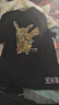 优衣库男装女装亲子UT Pokémon印花短袖T恤宝可梦皮卡丘475742 09 黑色 L /175/100A 实拍图